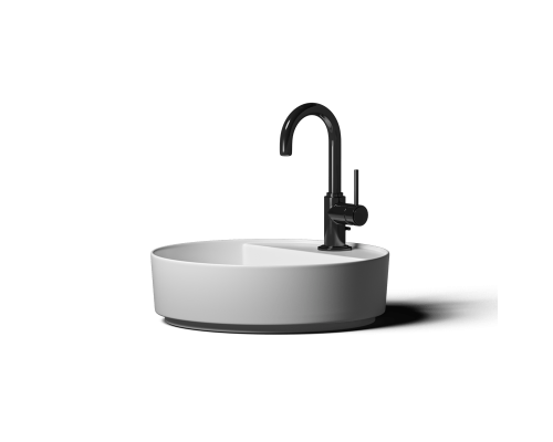 Накладная раковина-чаша из искусственного камня Monblan Selena 450x450x160 цвет белый