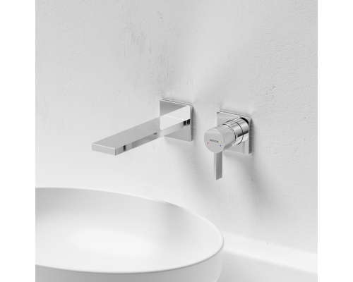 Смеситель для раковины SANCOS Linn c внутренней частью, хром, SC9021CH