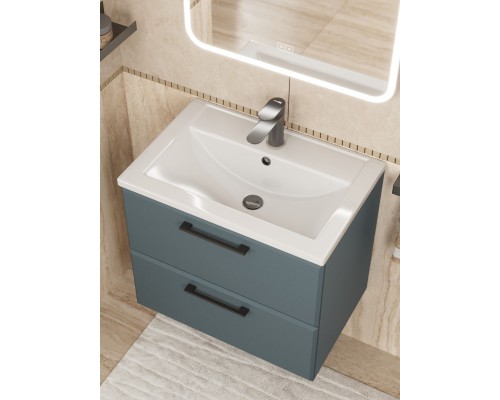 Тумба под раковину Uperwood Foster NEW 60 см, подвесная, серый графит