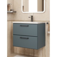 Тумба под раковину Uperwood Foster NEW 60 см, подвесная, серый графит