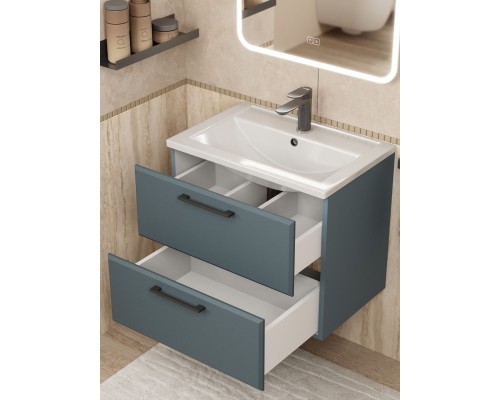 Тумба под раковину Uperwood Foster NEW 60 см, подвесная, серый графит