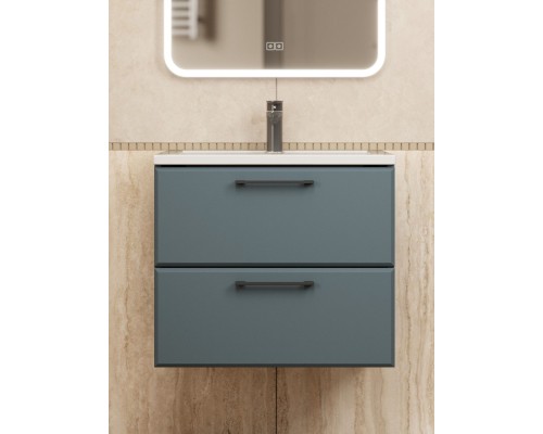 Тумба под раковину Uperwood Foster NEW 60 см, подвесная, серый графит