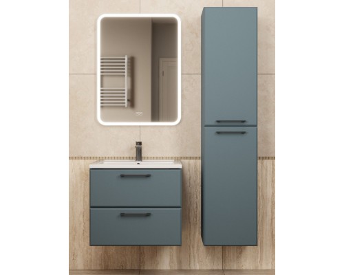 Тумба под раковину Uperwood Foster NEW 60 см, подвесная, серый графит