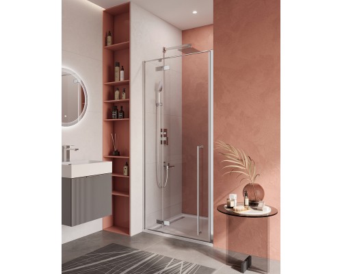 Душевая дверь Cezares Liner 100 L LINER-B-12-100-C-Cr-L профиль Хром стекло прозрачное