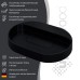 Раковина накладная овальная Uperwood Tanos Quartz 55 см, черная, "космос"