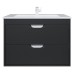 Тумба с раковиной подвесная Uperwood Modul 77х45х57 см, черная матовая