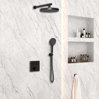 Душевой комплект Vincea Inspire VSFW-4I212MB встраиваемый двухрежимный черный