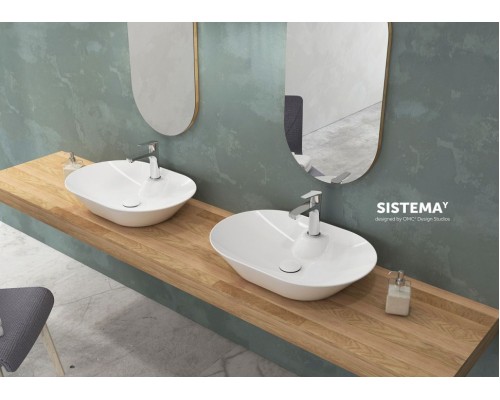 Раковина ISVEA SistemaY Soft накладная 600x420x115 белый 10SY51060SV