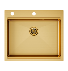 Мойка для кухни Paulmark BRIM-PRO PM705951-BG брашированное золото 590х510