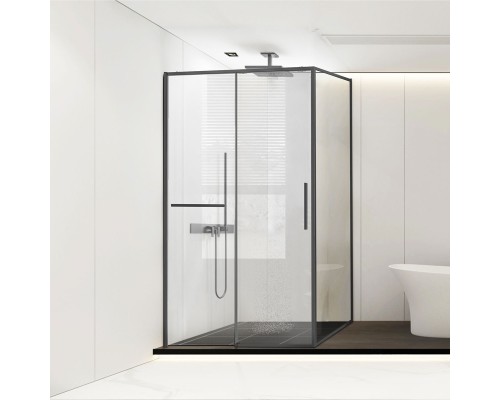 Душевой уголок Vincea Slim Soft VSR-1SS9014CLGM 1400x900 сталь и стекло