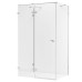Душевое ограждение NEW TRENDY EVENTA L 80x100x200 хром