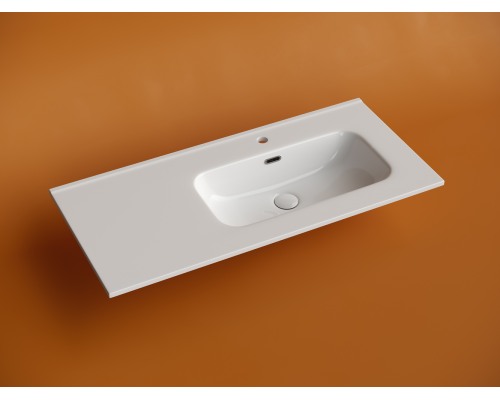 Раковина накладная мебельная Ceramicanova Элемент (Element) чаша справа с отверстием под смеситель 1010x465x180 мм цвет белый