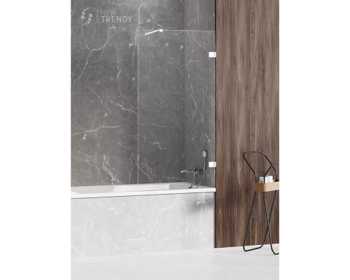 Шторка для ванны NEW TRENDY AVEXA WHITE 90x150 EXK-2964-WP белый