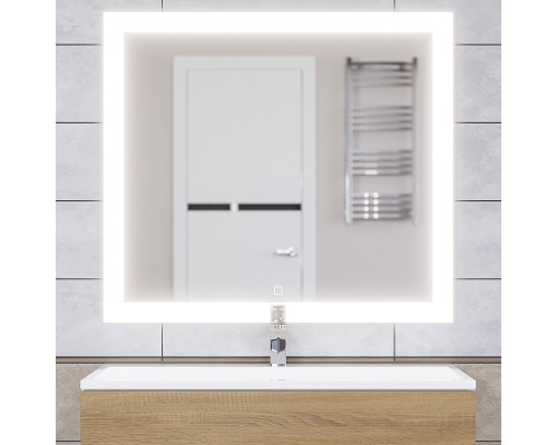 Зеркало для ванной с подсветкой Uperwood Barsa 90х80 см, сенсор/антизапотевание