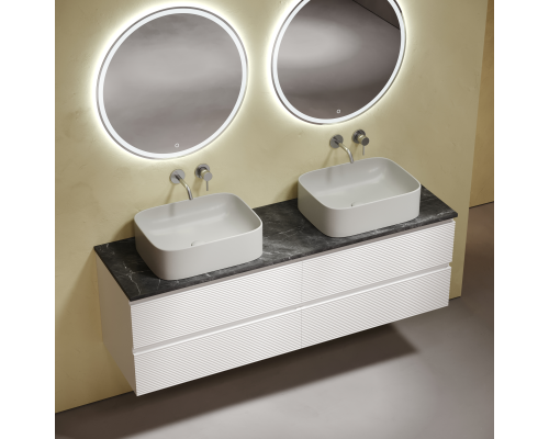 Столешница для ванной комнаты из керамогранита Sancos Black Sky 1600х460, TT160A1