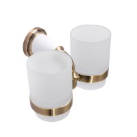Держатель стакана двойной подвесной ART&MAX AM-E-2602-D-Br