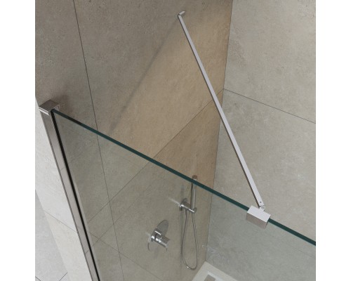 Душевая перегородка Cezares Liberta 125 LIBERTA-L-1-TB-125-C-Cr профиль Хром стекло прозрачное