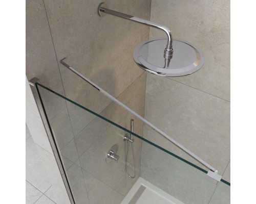 Душевая перегородка Cezares Liberta 125 LIBERTA-L-1-TB-125-C-Cr профиль Хром стекло прозрачное