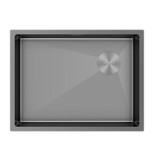 Кухонная мойка Paulmark Next-Skew 58 PM885844-GM Вороненая сталь