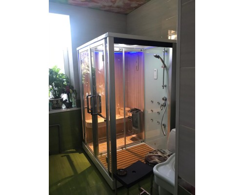 Кабина с финской сауной FRANK F914L левосторонняя 150x120 см