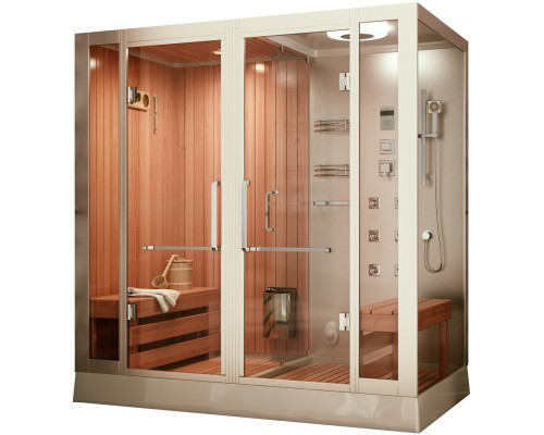 Кабина с финской сауной FRANK F920L левосторонняя 200x130 см