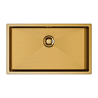 Кухонная мойка Paulmark Koher 74 PM807444-BG Брашированное золото