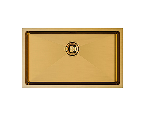 Кухонная мойка Paulmark Koher 74 PM807444-BG Брашированное золото