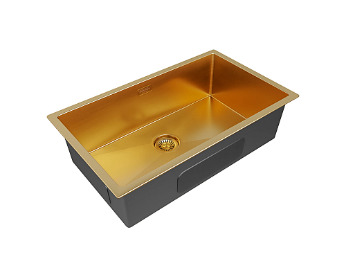 Кухонная мойка Paulmark Koher 74 PM807444-BG Брашированное золото
