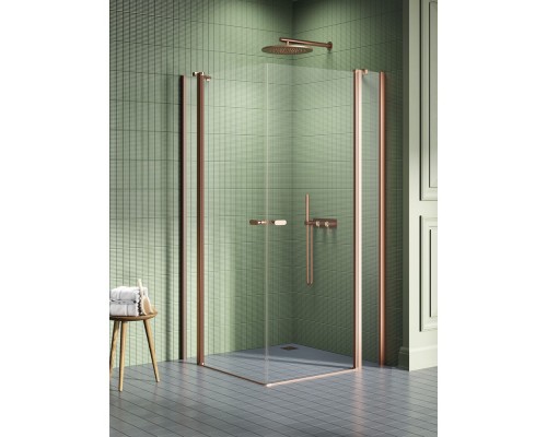 Душевое ограждение NEW TRENDY NEW SOLEO COPPER BRUSHED 120x120x195 медь