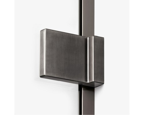 Шторка для ванны NEW TRENDY AVEXA GUNMETAL BRUSHED 130x150 L оружейная сталь