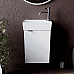 Тумба под раковину SANCOS Mini R 355х205х500, 1 полка, белый глянец