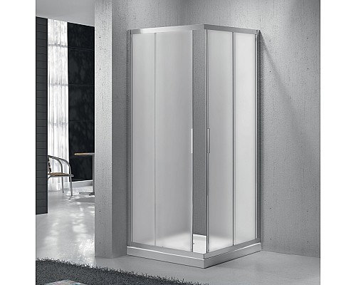 Душевой уголок BelBagno Sela 90х90 SELA-A-2-90-P-Cr профиль Хром стекло рифленое