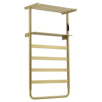 Полотенцесушитель электрический Wonzon&Woghand D?SSELDORF, Браш золото WW-A208-BG