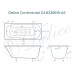 Ванна чугунная Delice Continental 140х70 с антискользящим покрытием