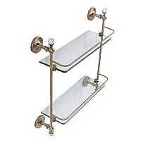 Стеклянная полка Art&Max Antic Crystal AM-E-2682BSJ-Br Бронза