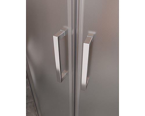 Душевой уголок Cezares Molveno R-2 80х80 MOLVENO-R-2-80-P-Cr профиль Хром стекло рифленое