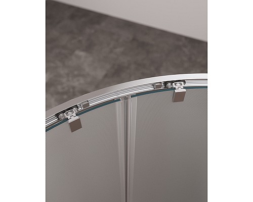 Душевой уголок Cezares Molveno R-2 80х80 MOLVENO-R-2-80-P-Cr профиль Хром стекло рифленое