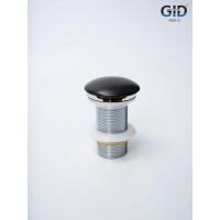 Черный матовый керамический донный клапан Gid BLm100 74402k