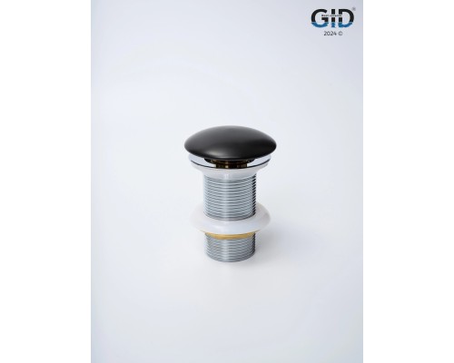 Черный матовый керамический донный клапан Gid BLm100 74402k