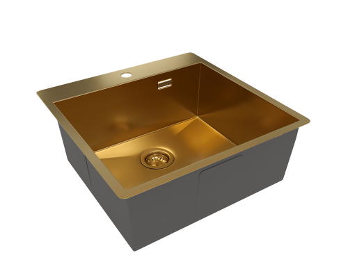 Кухонная мойка Reflexion Iseo RX2250GD брашированное золото