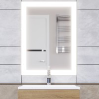 Зеркало для ванной с подсветкой Uperwood Barsa 60х80 см, сенсор/антизапотевание