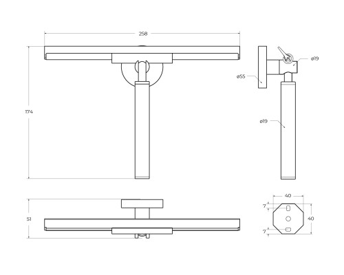 Скребок Cezares Relax RELAX-SV-IN Сатин