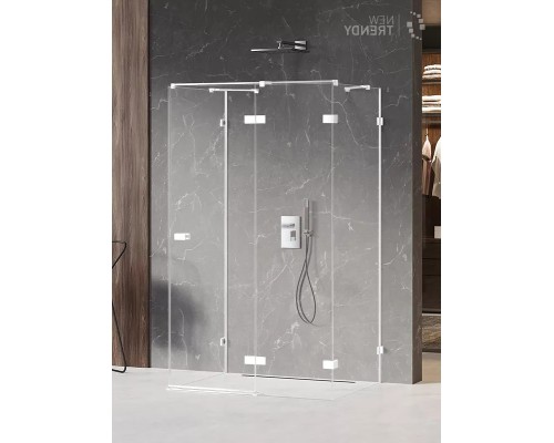 Душевое ограждение NEW TRENDY AVEXA WHITE R 80x80x200 белый