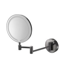 Косметическое зеркало с подсветкой и увеличением Benesque Lumiere 70011103 черный брашированный