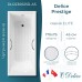 Ванна чугунная Delice Prestige 170х75 с отверстиями под ручки и антискользящим покрытием