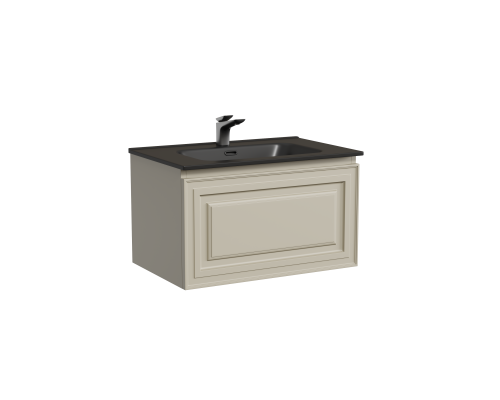 Тумба под раковину подвесная Sancos Very 69х44х40,, с доводчиками, Beige Soft, VR70CE