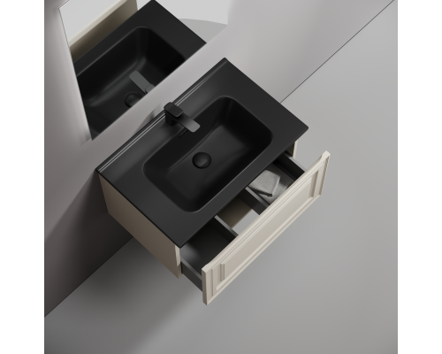 Тумба под раковину подвесная Sancos Very 69х44х40,, с доводчиками, Beige Soft, VR70CE