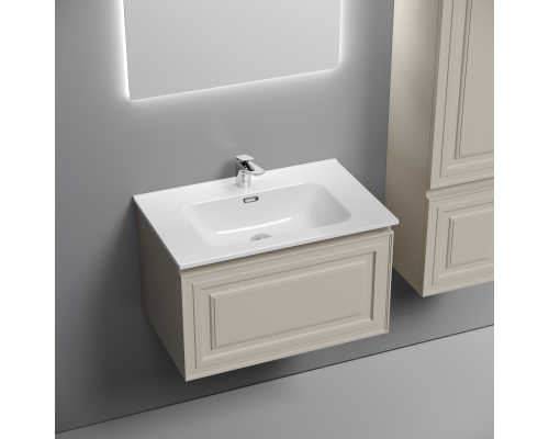 Тумба под раковину подвесная Sancos Very 69х44х40,, с доводчиками, Beige Soft, VR70CE