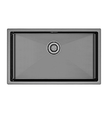 Мойка Paulmark KOHER PM807444-GM вороненая сталь 74х44
