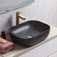Раковина-чаша BelBagno 50 BB1302-H311 Серая матовая